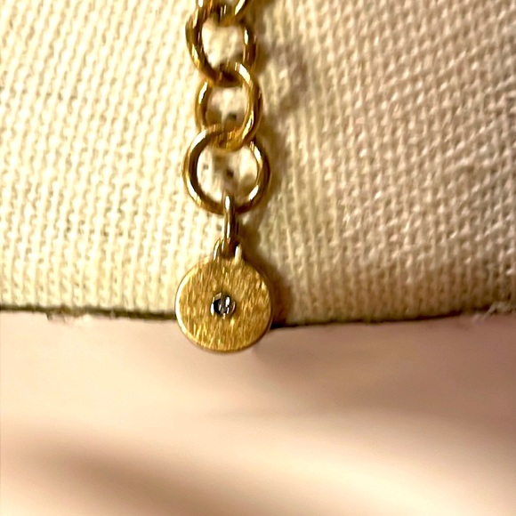 Stella and Dot chrystal statement necklace w gold tone chain and extender! - Picture 9 of 14